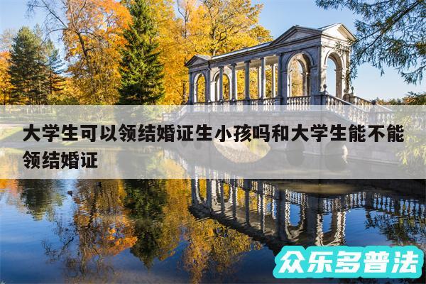 大学生可以领结婚证生小孩吗和大学生能不能领结婚证