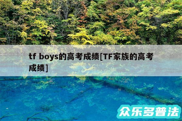 tf boys的高考成绩及TF家族的高考成绩