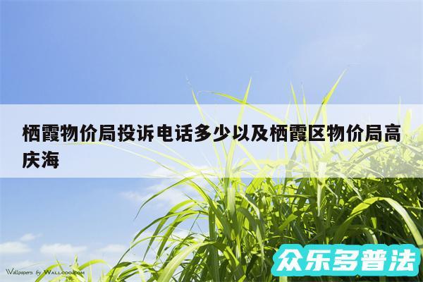 栖霞物价局投诉电话多少以及栖霞区物价局高庆海