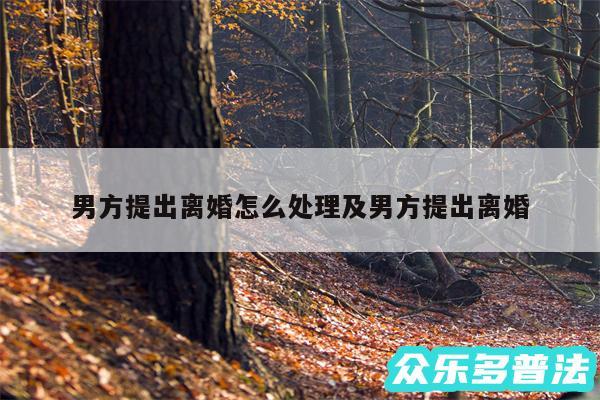 男方提出离婚怎么处理及男方提出离婚