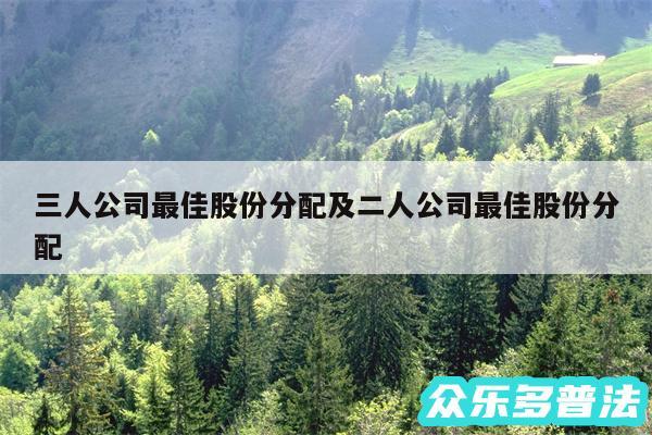 三人公司最佳股份分配及二人公司最佳股份分配
