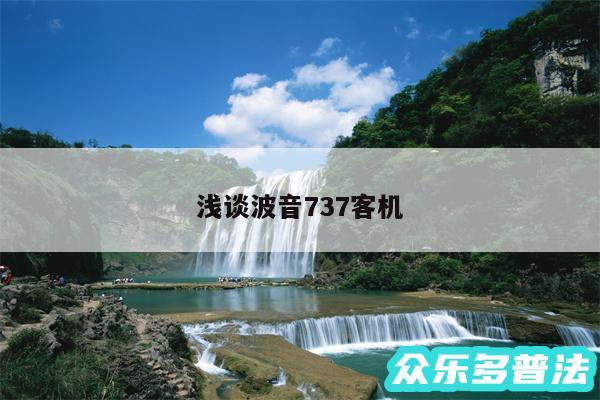 浅谈波音737客机