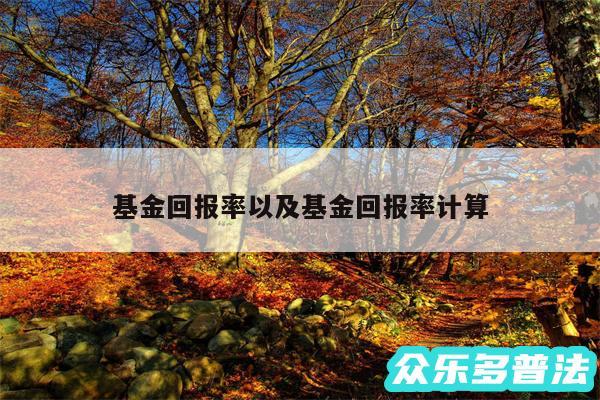 基金回报率以及基金回报率计算