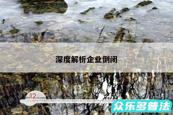深度解析企业倒闭