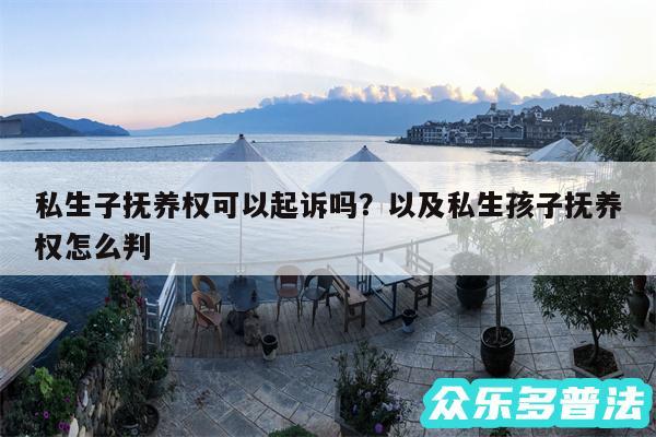 私生子抚养权可以起诉吗?以及私生孩子抚养权怎么判
