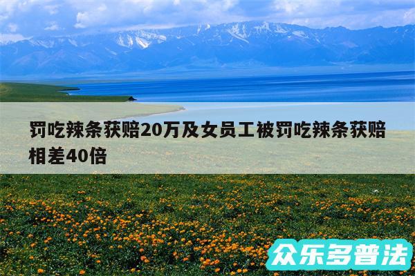 罚吃辣条获赔20万及女员工被罚吃辣条获赔相差40倍