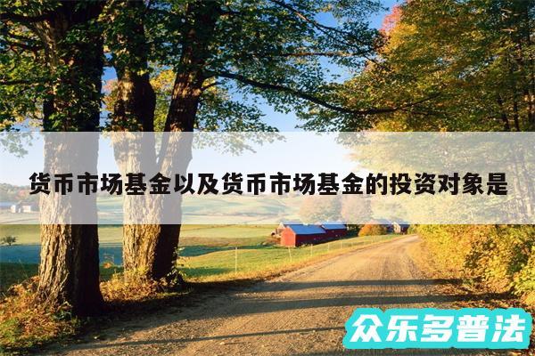 货币市场基金以及货币市场基金的投资对象是