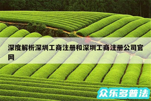 深度解析深圳工商注册和深圳工商注册公司官网