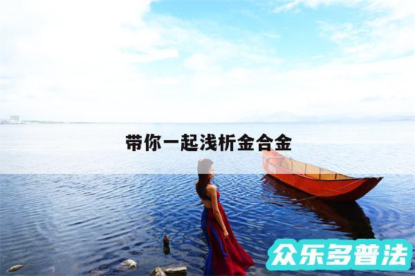 带你一起浅析金合金