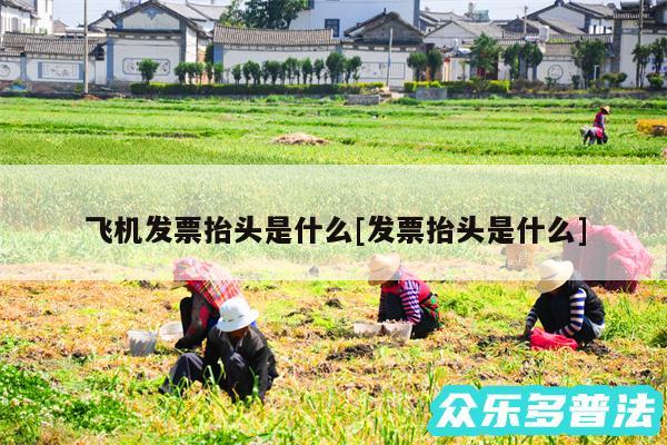 飞机发票抬头是什么及发票抬头是什么