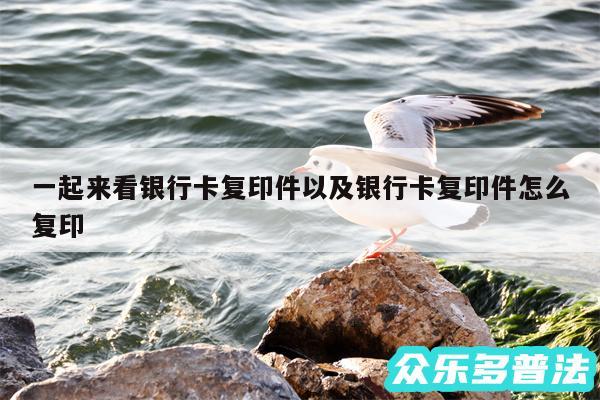 一起来看银行卡复印件以及银行卡复印件怎么复印