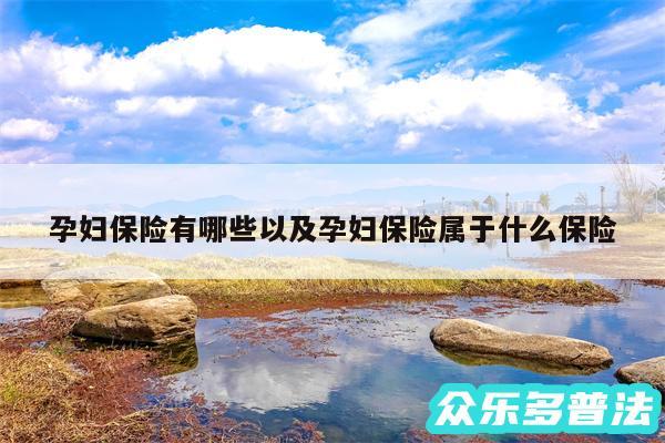孕妇保险有哪些以及孕妇保险属于什么保险
