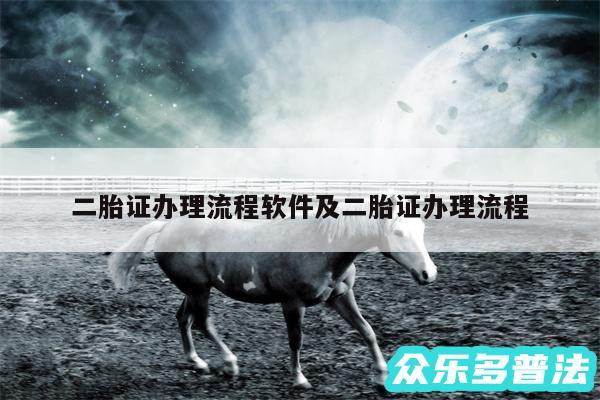 二胎证办理流程软件及二胎证办理流程