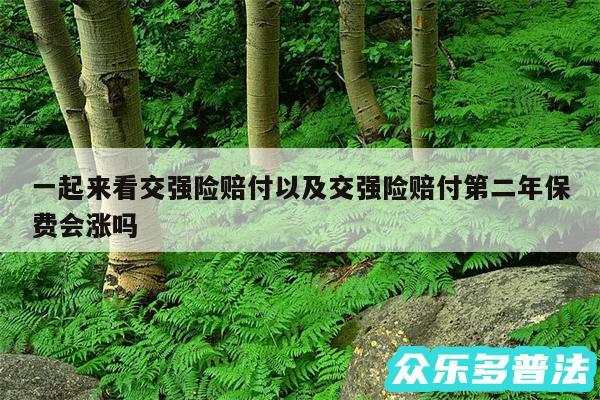 一起来看交强险赔付以及交强险赔付第二年保费会涨吗