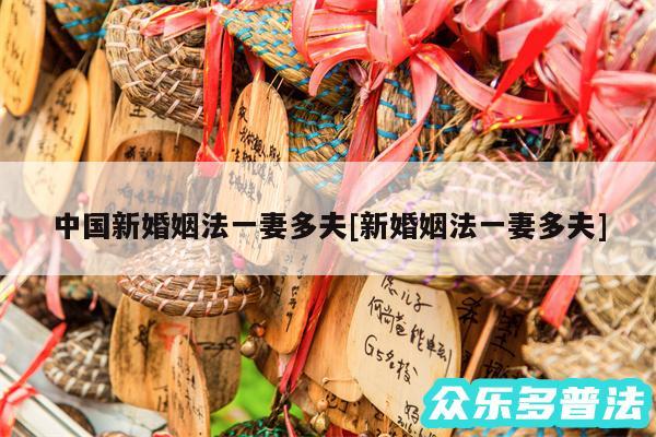 中国新婚姻法一妻多夫及新婚姻法一妻多夫