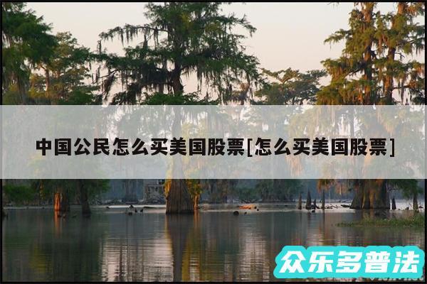 中国公民怎么买美国股票及怎么买美国股票
