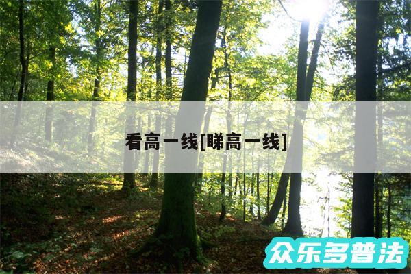 看高一线及睇高一线