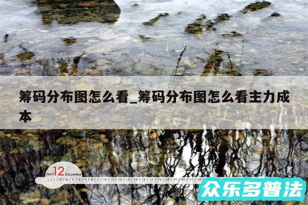 筹码分布图怎么看_筹码分布图怎么看主力成本