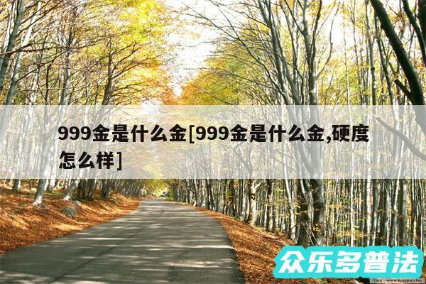 999金是什么金及999金是什么金,硬度怎么样
