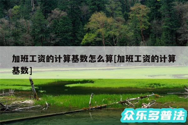 加班工资的计算基数怎么算及加班工资的计算基数