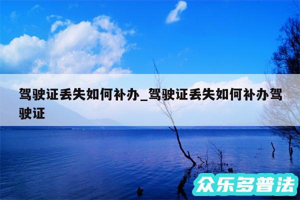 驾驶证丢失如何补办_驾驶证丢失如何补办驾驶证