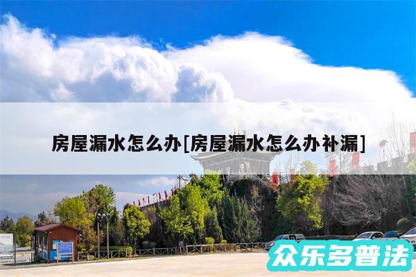 房屋漏水怎么办及房屋漏水怎么办补漏