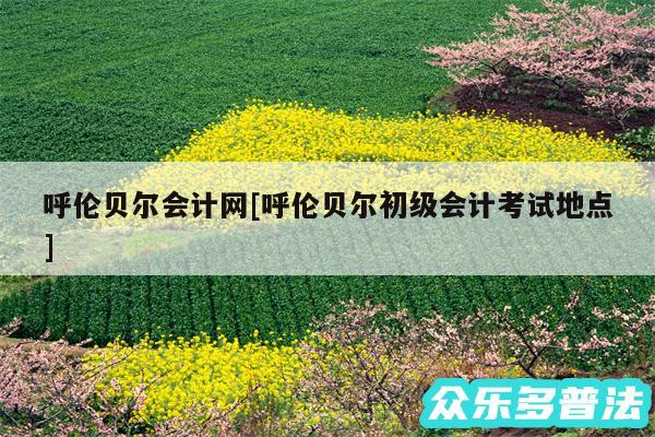 呼伦贝尔会计网及呼伦贝尔初级会计考试地点