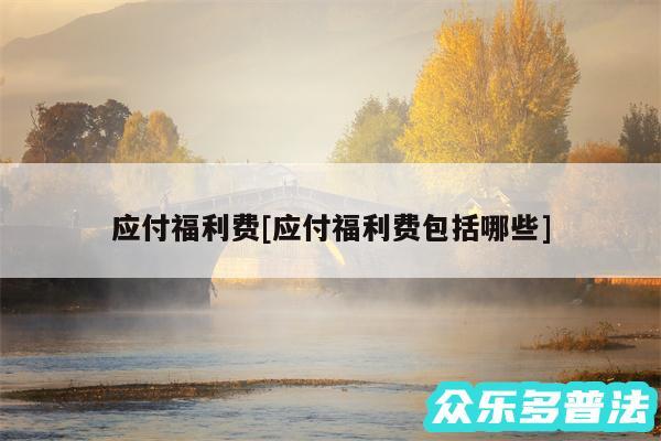 应付福利费及应付福利费包括哪些