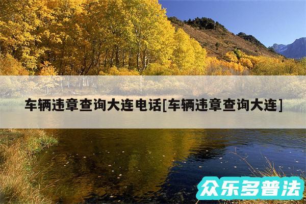车辆违章查询大连电话及车辆违章查询大连