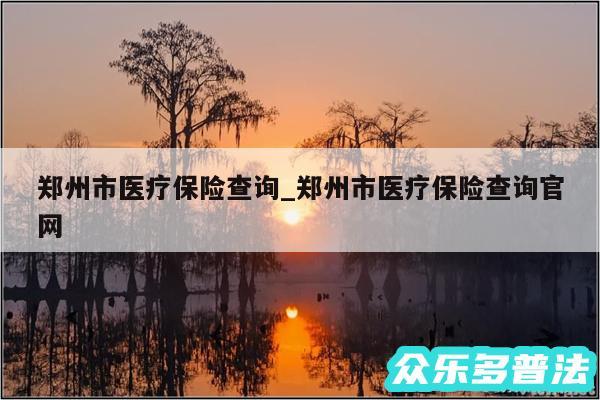 郑州市医疗保险查询_郑州市医疗保险查询官网