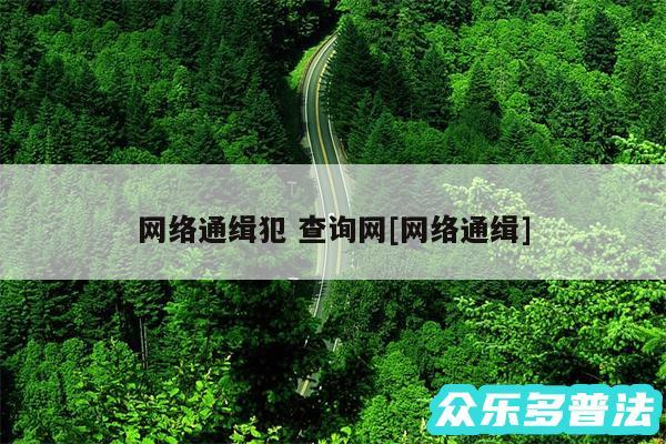 网络通缉犯 查询网及网络通缉