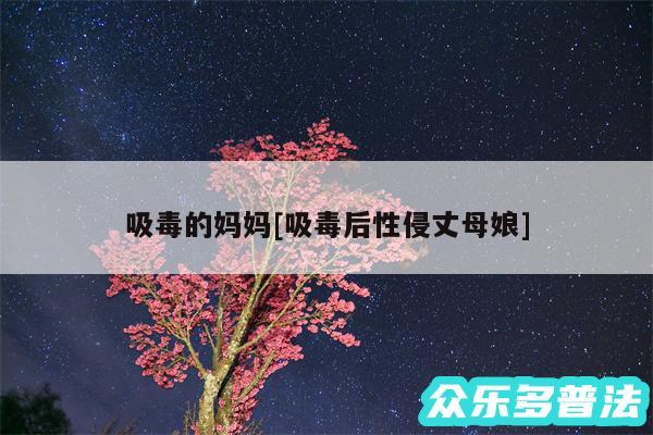 吸毒的妈妈及吸毒后性侵丈母娘