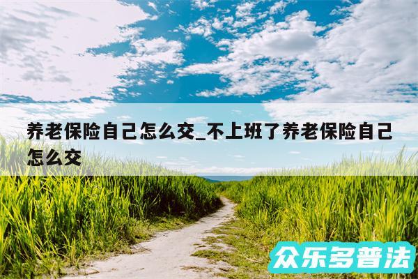 养老保险自己怎么交_不上班了养老保险自己怎么交