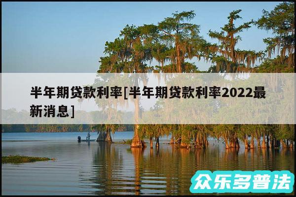 半年期贷款利率及半年期贷款利率2024最新消息