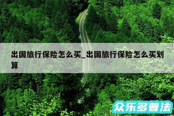 出国旅行保险怎么买_出国旅行保险怎么买划算