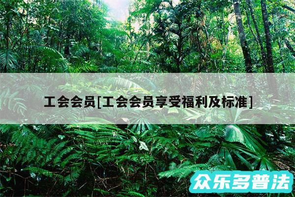 工会会员及工会会员享受福利及标准