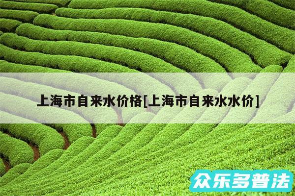 上海市自来水价格及上海市自来水水价