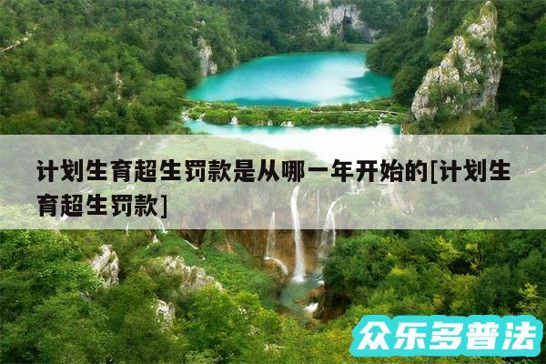 计划生育超生罚款是从哪一年开始的及计划生育超生罚款