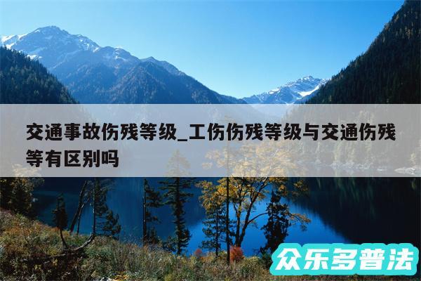 交通事故伤残等级_工伤伤残等级与交通伤残等有区别吗